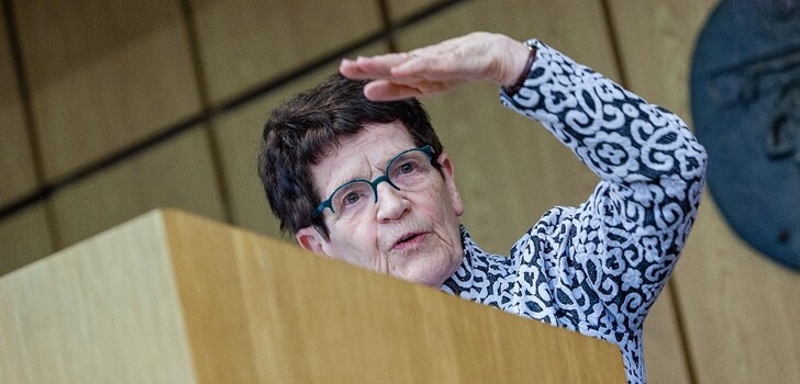 Bundestagspräsidentin a. D. Professorin Dr. Rita Süssmuth am Montagnachmittag im Bonifatiushaus in Fulda-Neuenberg.
