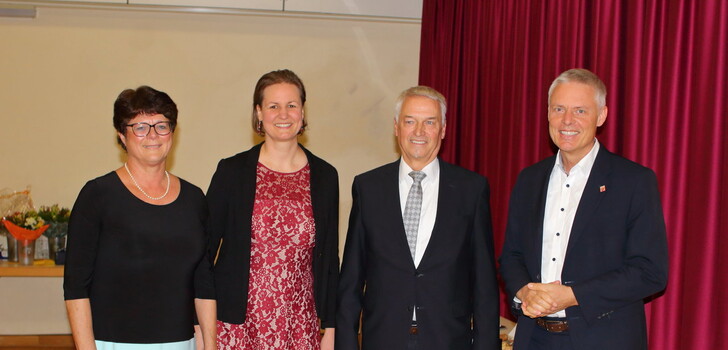Susanne Behounek, Mareike Wütscher, Lothar R. Behounek, HKM-Staatssekretär Dr. Manuel Lösel