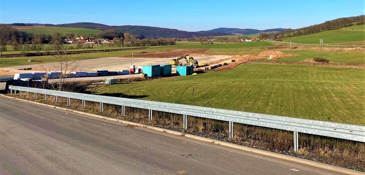 Hier entsteht bald ein Kühl- und Logistikzentrum des Familienunternehmens "Fisch Hellweg".
