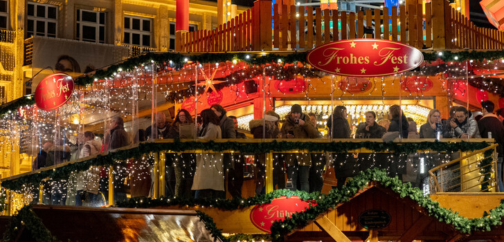 Der Fuldaer Weihnachtsmarkt öffnet bis Weihnachten auch montags seine Pforten.