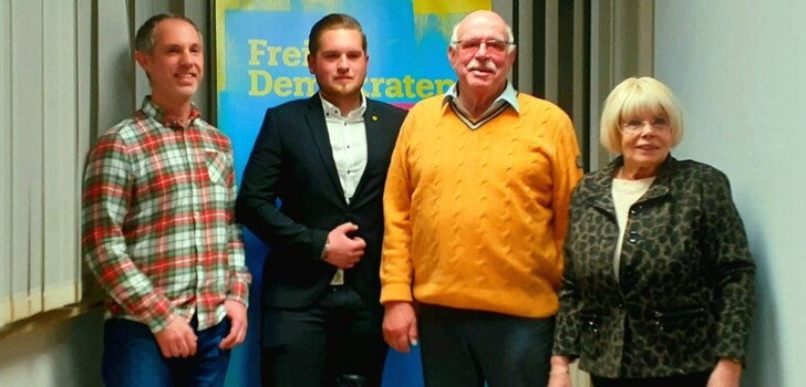 Vier Generationen Vorsitzende: v.l. Daniel Vogel, Christoph Ziegler, Dieter Steinacker, Marianne Sauer