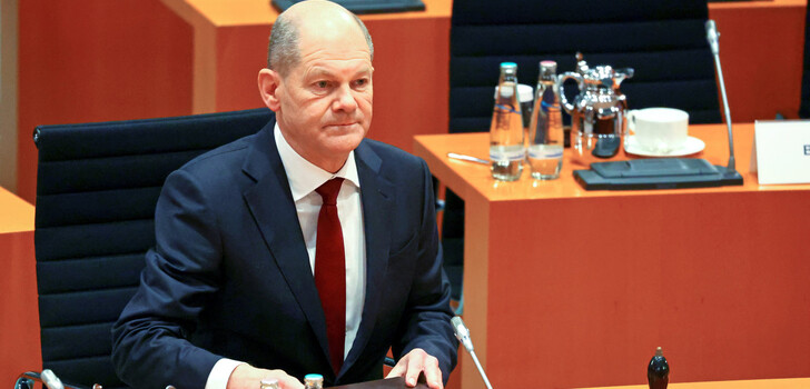 Der neue Bundeskanzler Olaf Scholz leitet heute erstmalig den Bund-Länder-Gipfel.
