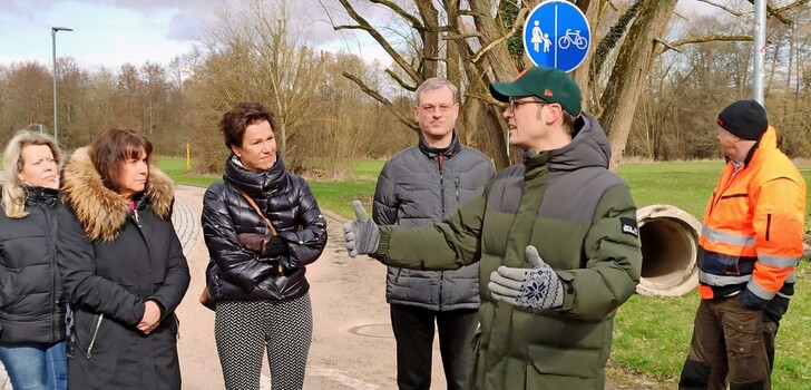 Stadtbaurat Daniel Schreiner gab den CDU-Kommunalpolitikern Informationen zur Landesgartenschau in Fulda.