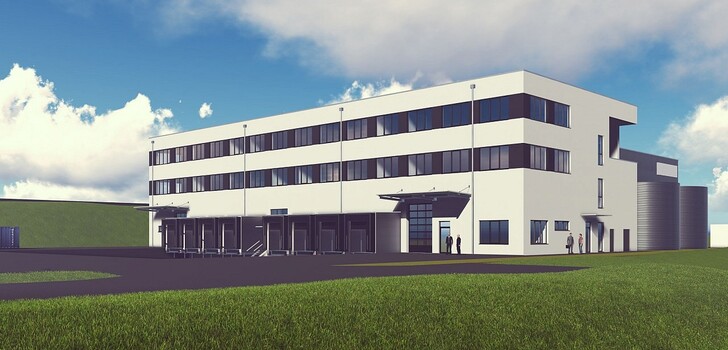 So wird das neue Hilti Ersatzteillogistik-Gebäude in Bebra ausschauen.