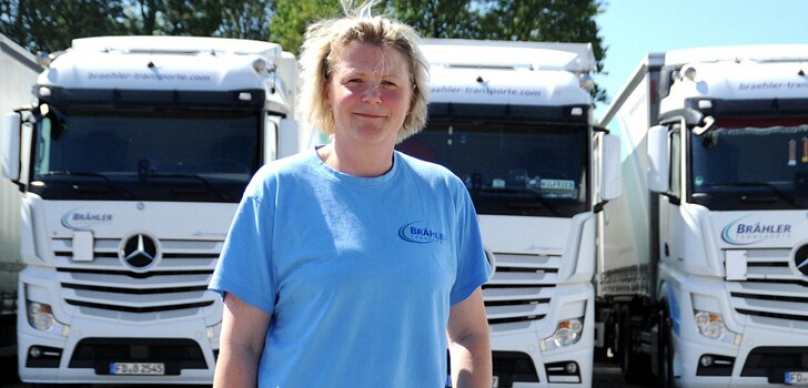 Heike Bosold fährt Leidenschaftlich gerne Sattelschlepper