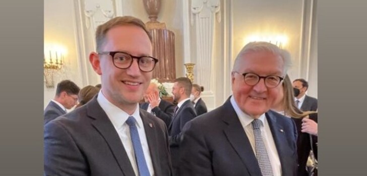 Stark vertreten war das Netzwerk Junge Bürgermeister, darunter auch der Bürgermeister der Gemeinde Feldatal Leopold Bach.
