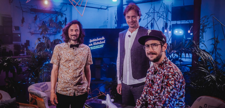 Sie sind die Macher von „Spätabends am Rhönbad“ (von links): Nico Bensing, Steffen Reith und Johannes Ruppel