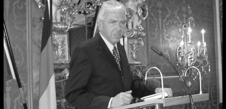 Gero Kolter im März 2006 bei seiner Verabschiedung im Fürstensaal des Fuldaer Stadtschlosses