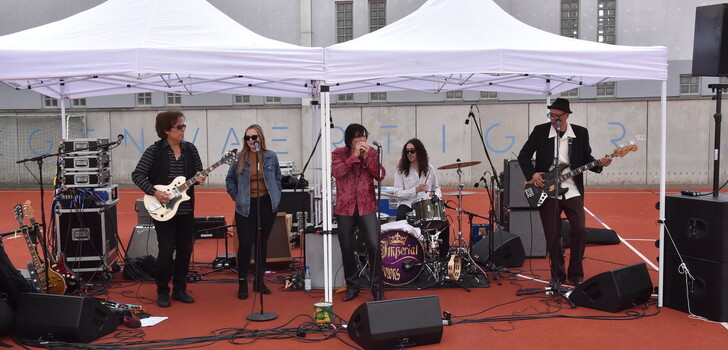 Mitreißenden Rock und Blues spielten Imperial Crowns in der Justizvollzugsanstalt Fulda.