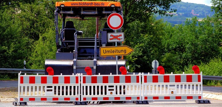 Die Bauarbeiten werden bis voraussichtlich Mitte April andauern und müssen unter Vollsperrung ausgeführt werden.