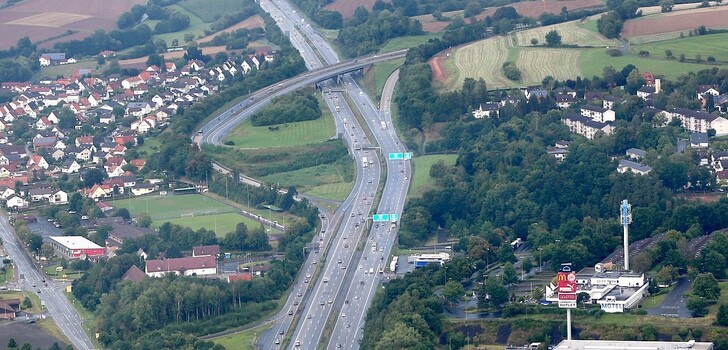 Umbau Kirchheimer Dreieck: Verbindung zur A 4 bis 14. Dezember gesperrt