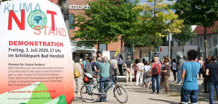 Ein Bündnis fordert, dass die Stadt Bad Hersfeld den Klima-Notstand ausruft.