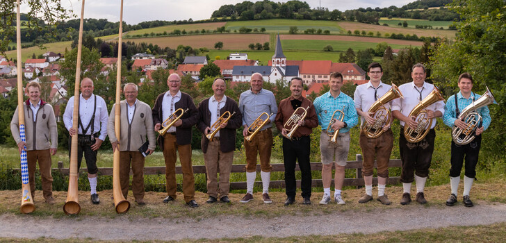 (von links: Phillipp Flügel, Markus Günther, Matthias Flügel, Jürgen von Keitz, Matthias Bickert, Stefan Jost, Peter Goldbach, Thomas Faust, Jannik Fleck, Burkhard Fleck und Sascha Betzhold)