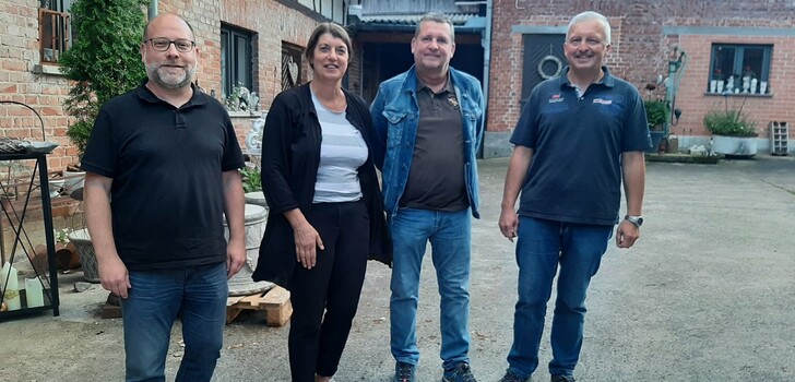 Der neue Vorstand von links: Martin Jahn, Elke Diegelmann, Michael Dehler und Christoph Wegstein