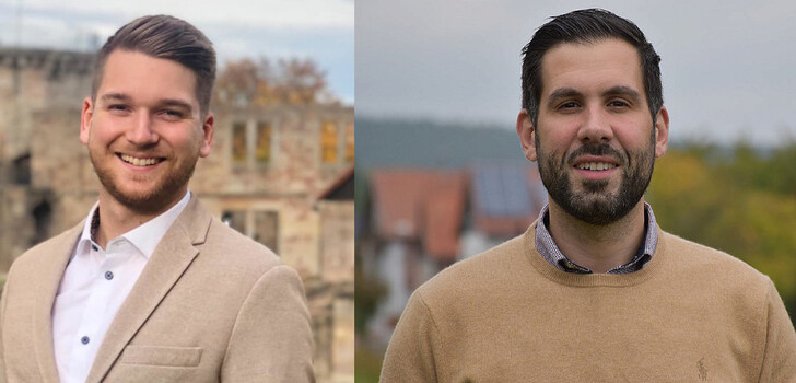 Julian Kempka (links) kandidiert in Friedewald und Daniel Iliev in Heringen (Werra)