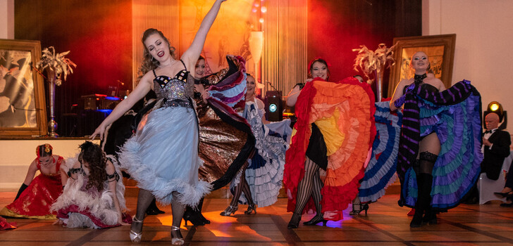 Beste Stimmung mit Tanzeinlage der TSG Künzell beim diesjährigen Ball der Wirtschaft in der Orangerie