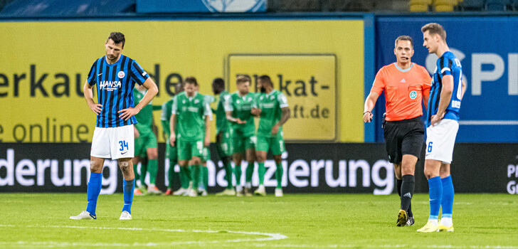 Lukas Fröde steckt mit Hansa Rostock in der Krise